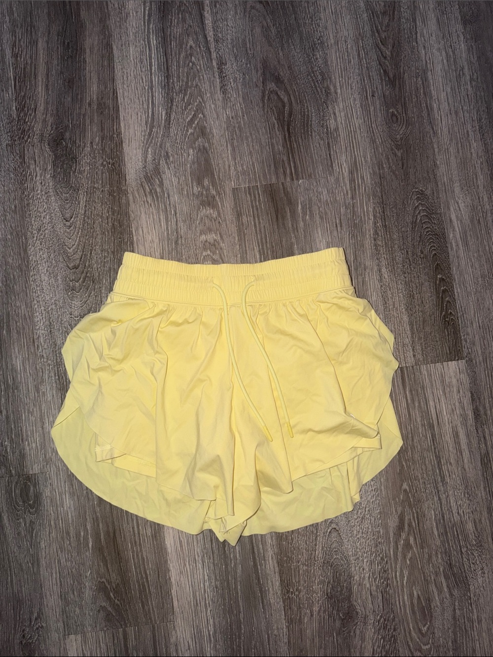 Gilly Hicks Lightweight Yellow Athletic Shorts